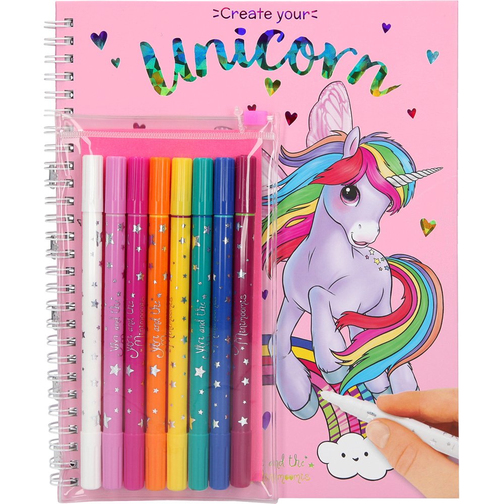 Ylvi & the Minimoomis - Coloring Book w/Magic Markers (047898)
