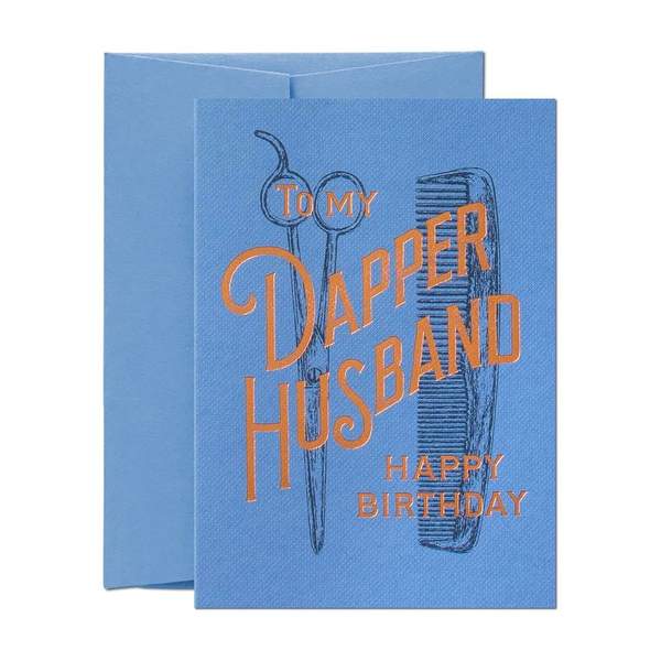 To My Dapper Husband Greeting Card