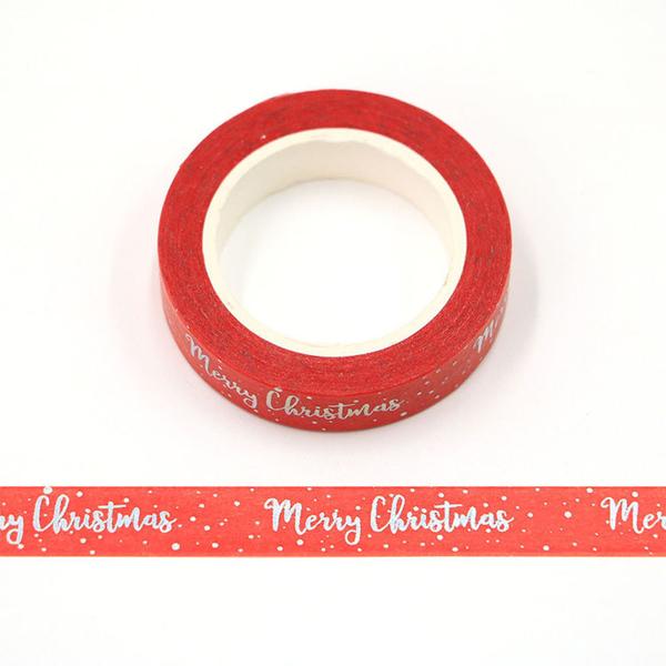 Red Merry Christmas Washi Tape