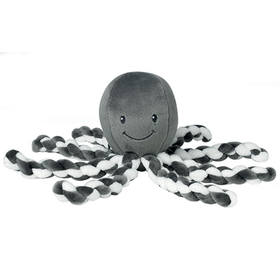 Nattou - Cuddly Squid - Grey/White
