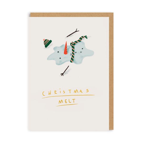 Melty Snowman Christmas Card