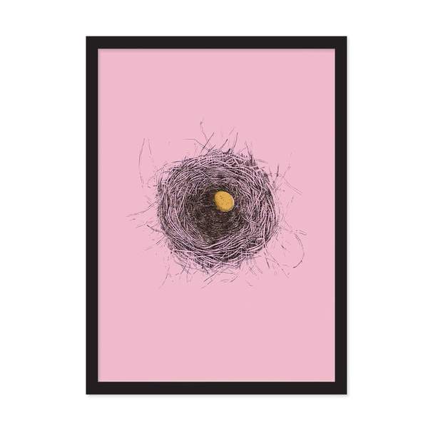 A4 Birds Nest Riso Print