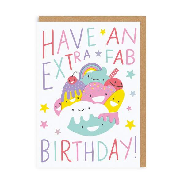 Extra Fab Birthday Greeting Card