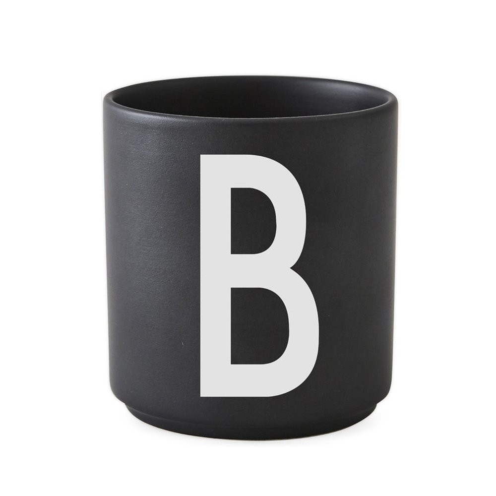 ​Design Letters - Personal Porcelain Cup B - Black