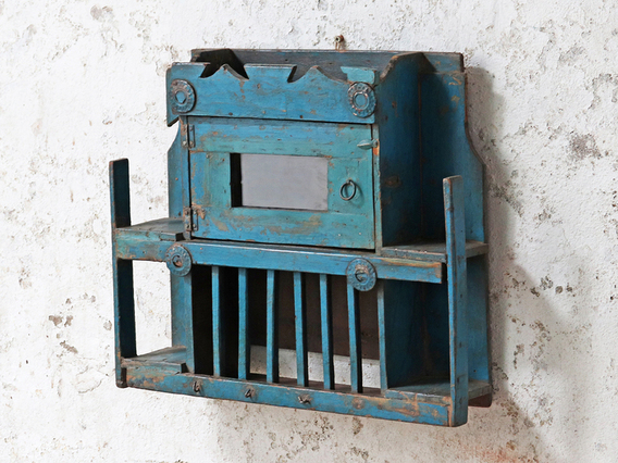 Decorative Blue Wall Cabinet Blue