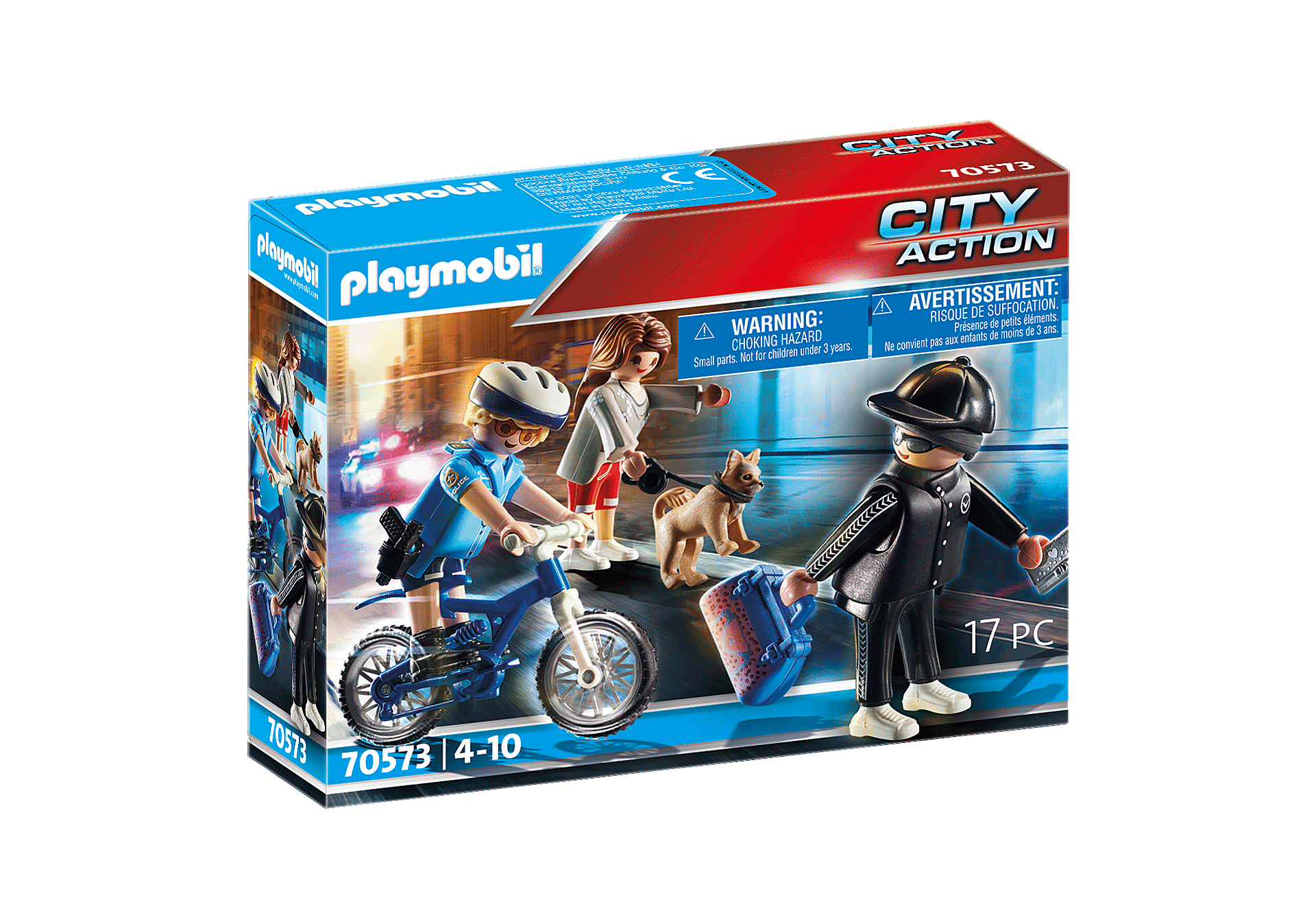 Playmobil - Police bicycle: Pursuit of the pickpocket (70573)