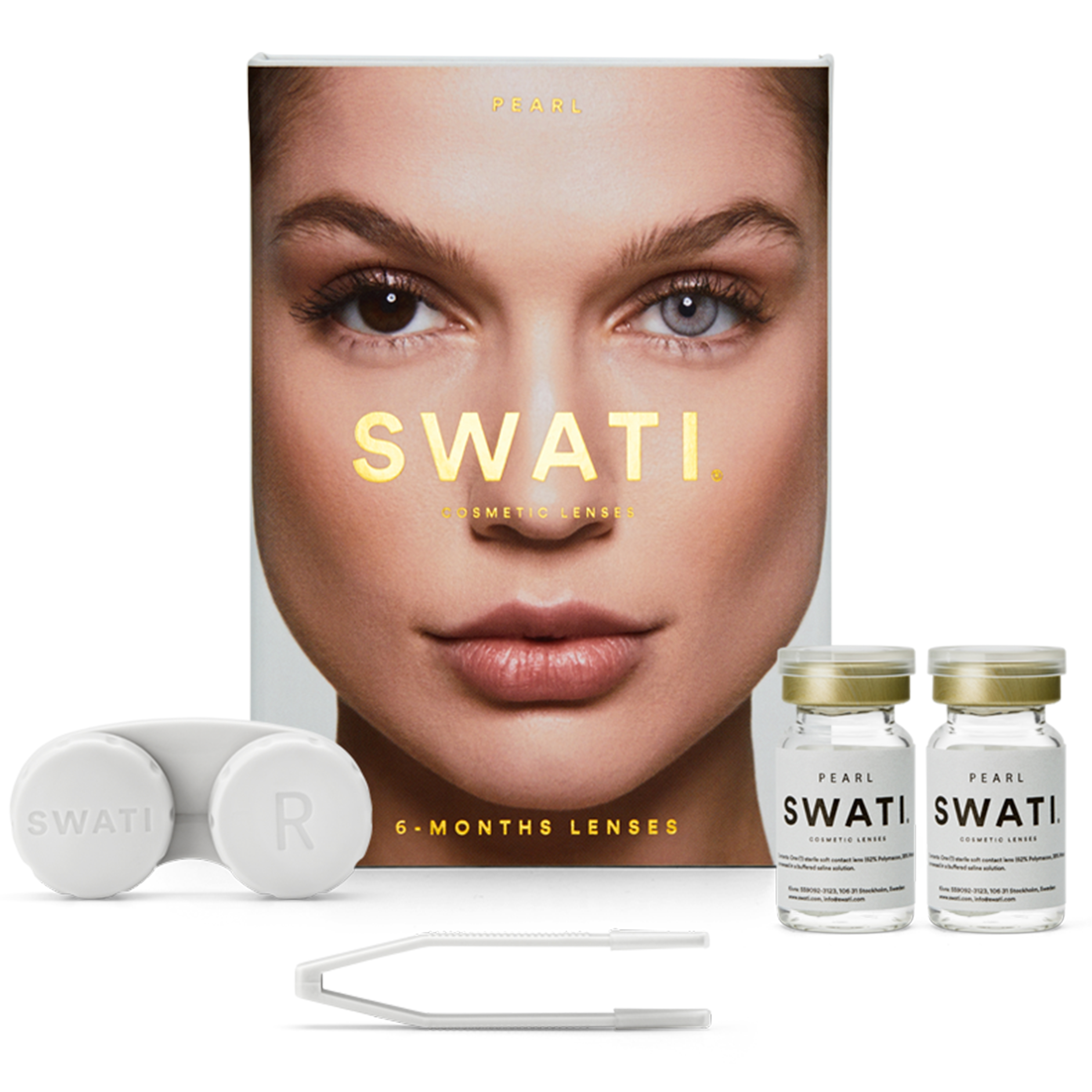 SWATI - Coloured Contact Lenses 6 Months - Pearl