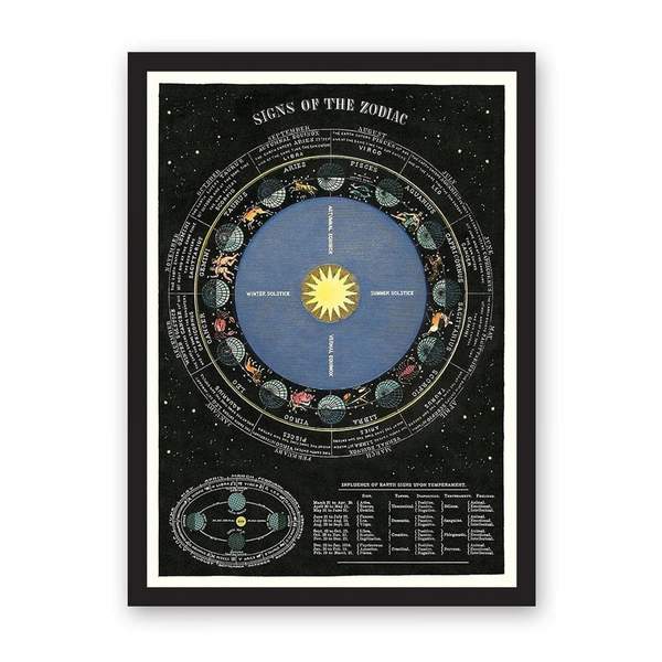Zodiac Chart Art Print