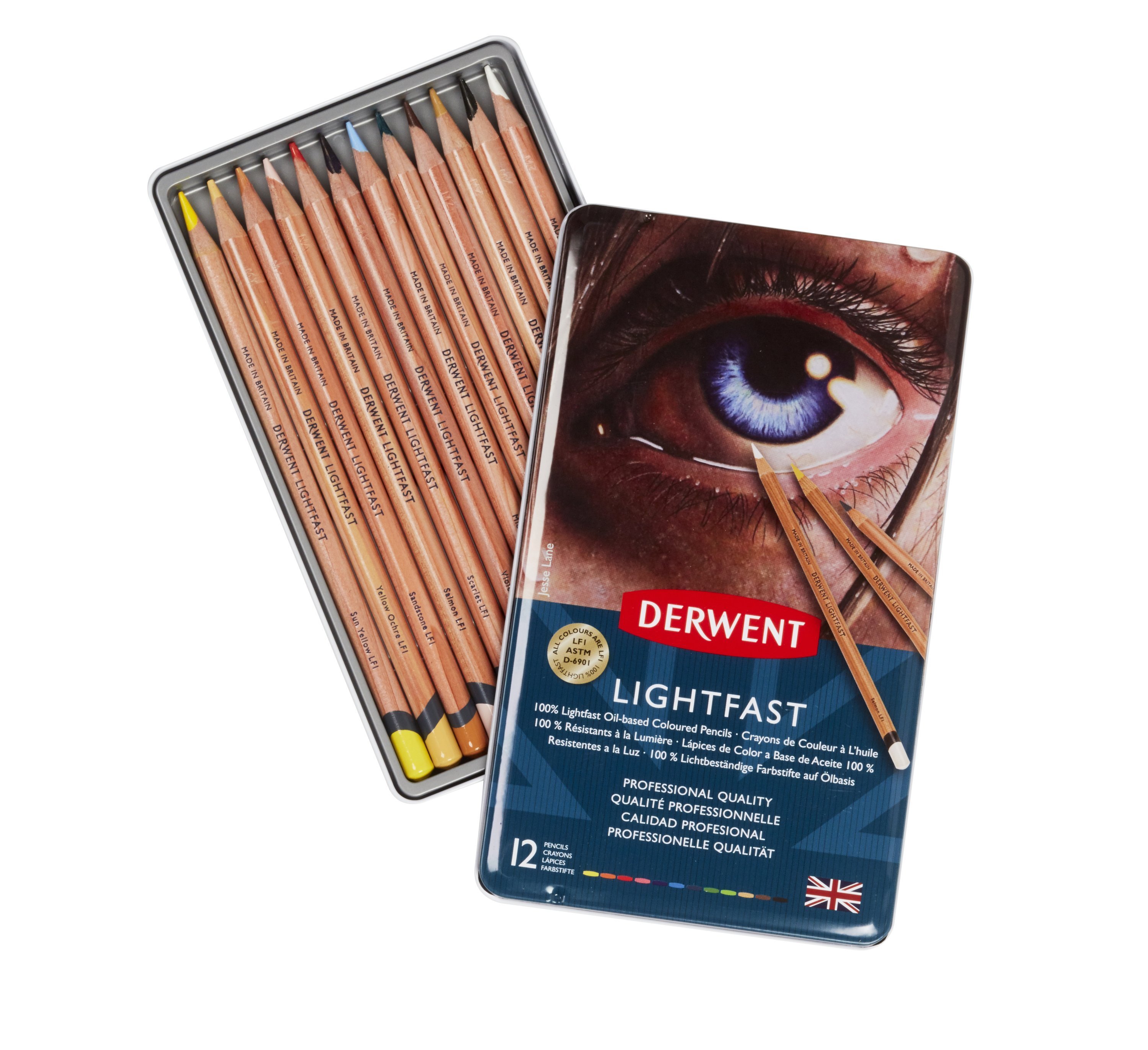 Derwent - Lightfast Pencils, 12 Tin