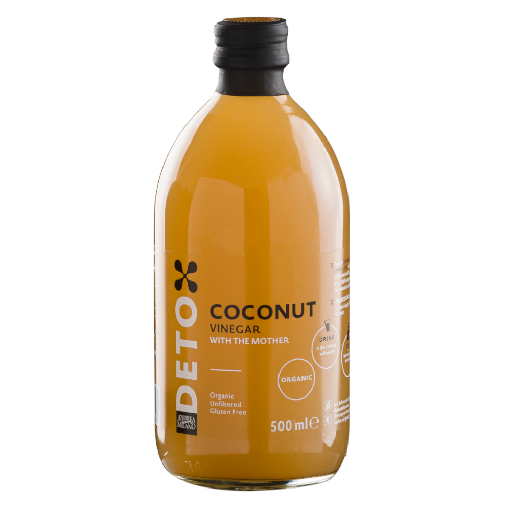 Deto Organic Coconut Vinegar 500ml by Andrea Milano