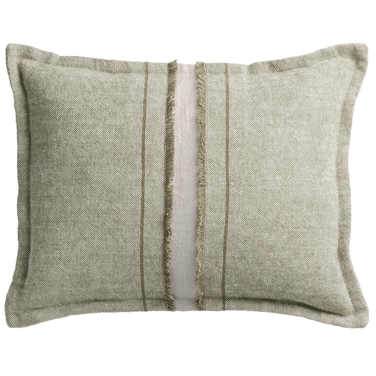 de Le Cuona | Haiku Cushion With Fringe Detail Pond