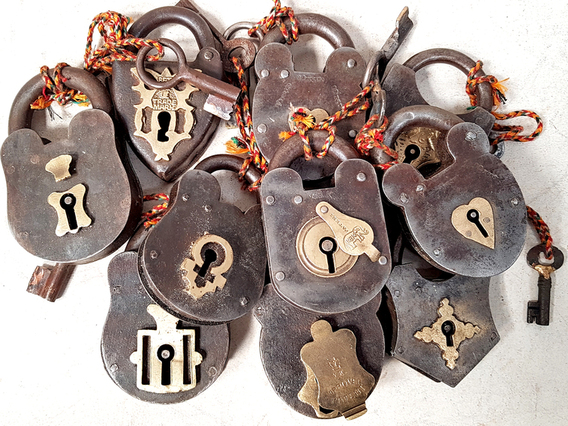 Large Decorative Antique Padlock