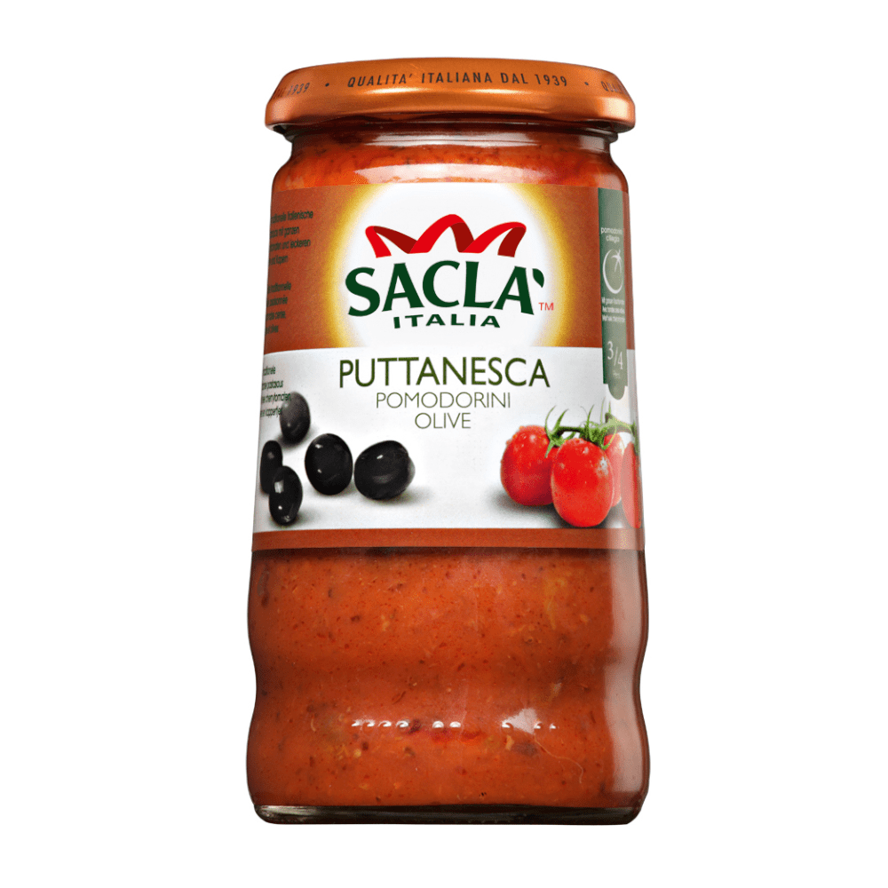 Sacla' Whole Cherry Tomato with Puttanesca 350g