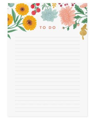 Autumn Garden A5 Notepad