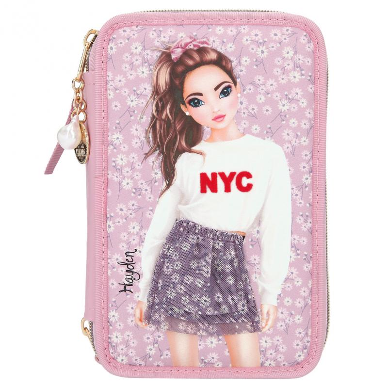 Top Model - Triple Pencil Case - City Flowers (0411197)