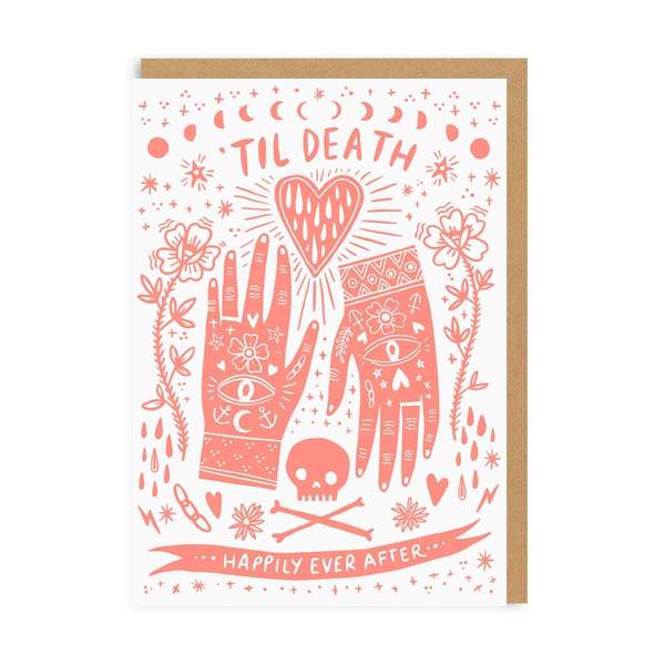 Til Death Happily Ever After Wedding Greeting Card