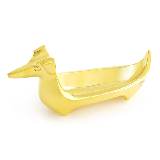 Jonathan Adler | Brass Dachshund Ring Bowl