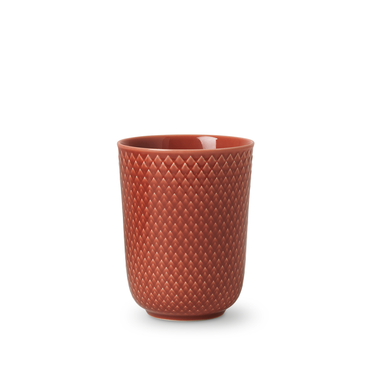 Lyngby Porcelæn - Rhombe Mug 33 cl - Terracotta (201963)