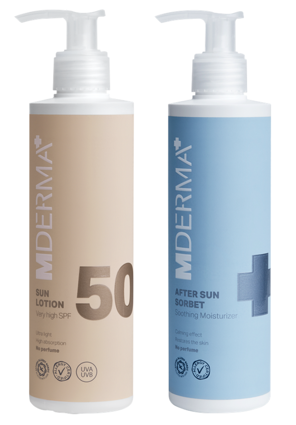 MDerma - SUN50 Sun Lotion SPF 50 200 ml + SUN After Sun Sorbet 200 ml