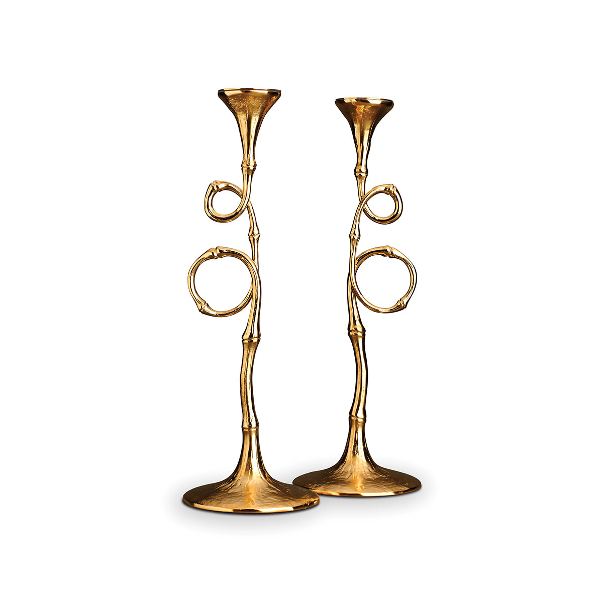 L'Objet I Evoca Candlesticks Gold