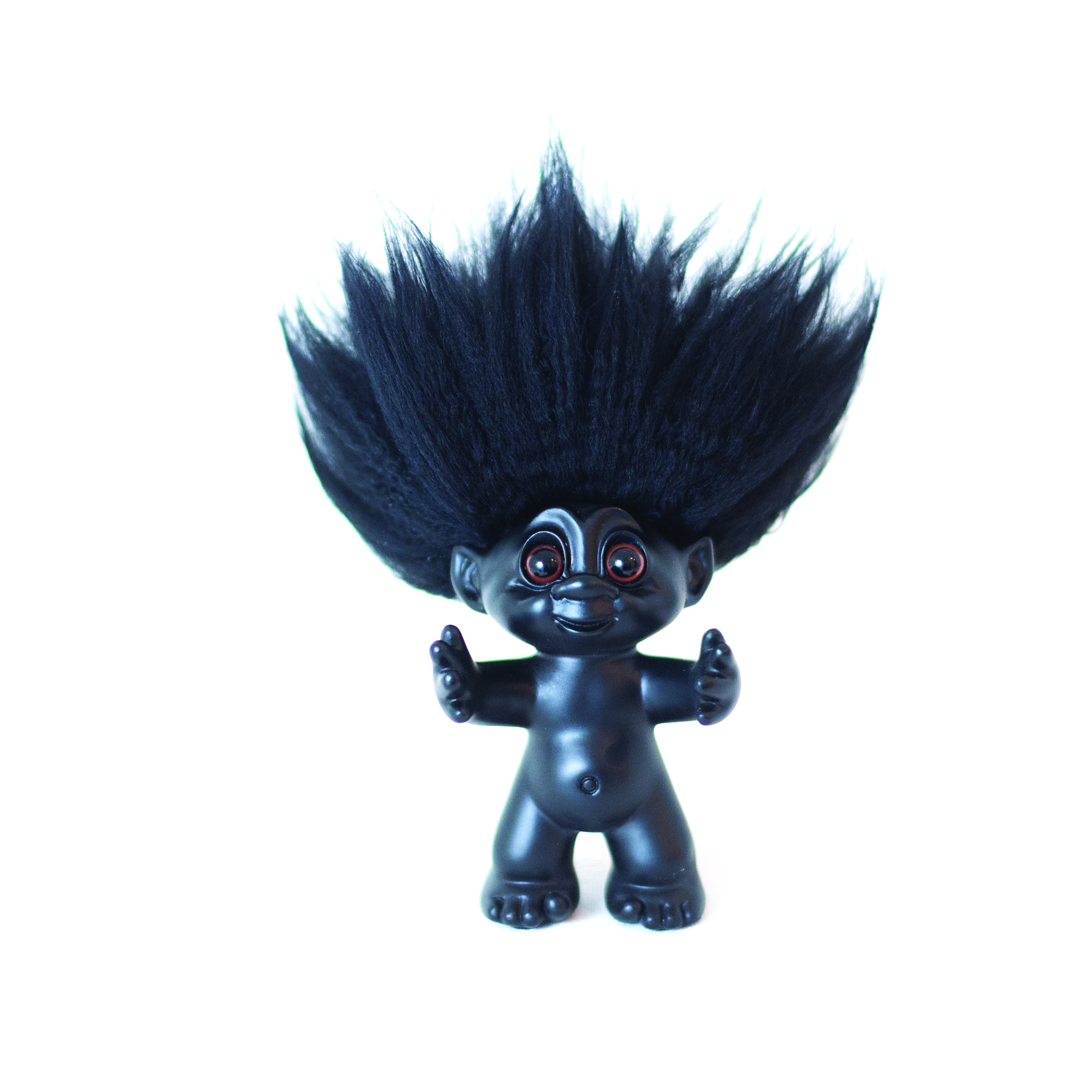 Good Luck Troll - Gjøl Trold 9 cm - Black/Black (93025)