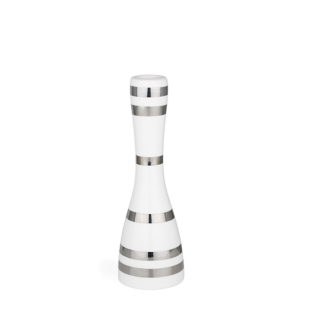 Kähler - Omaggio Candleholder Medium - Silver (692403)