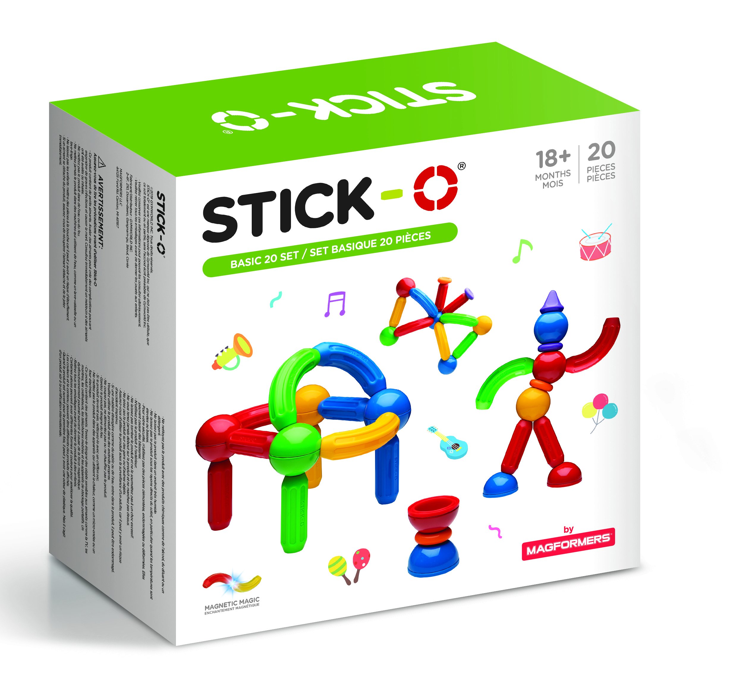 Magformers - Stick-O - Basic Set 20-Piece (901002)