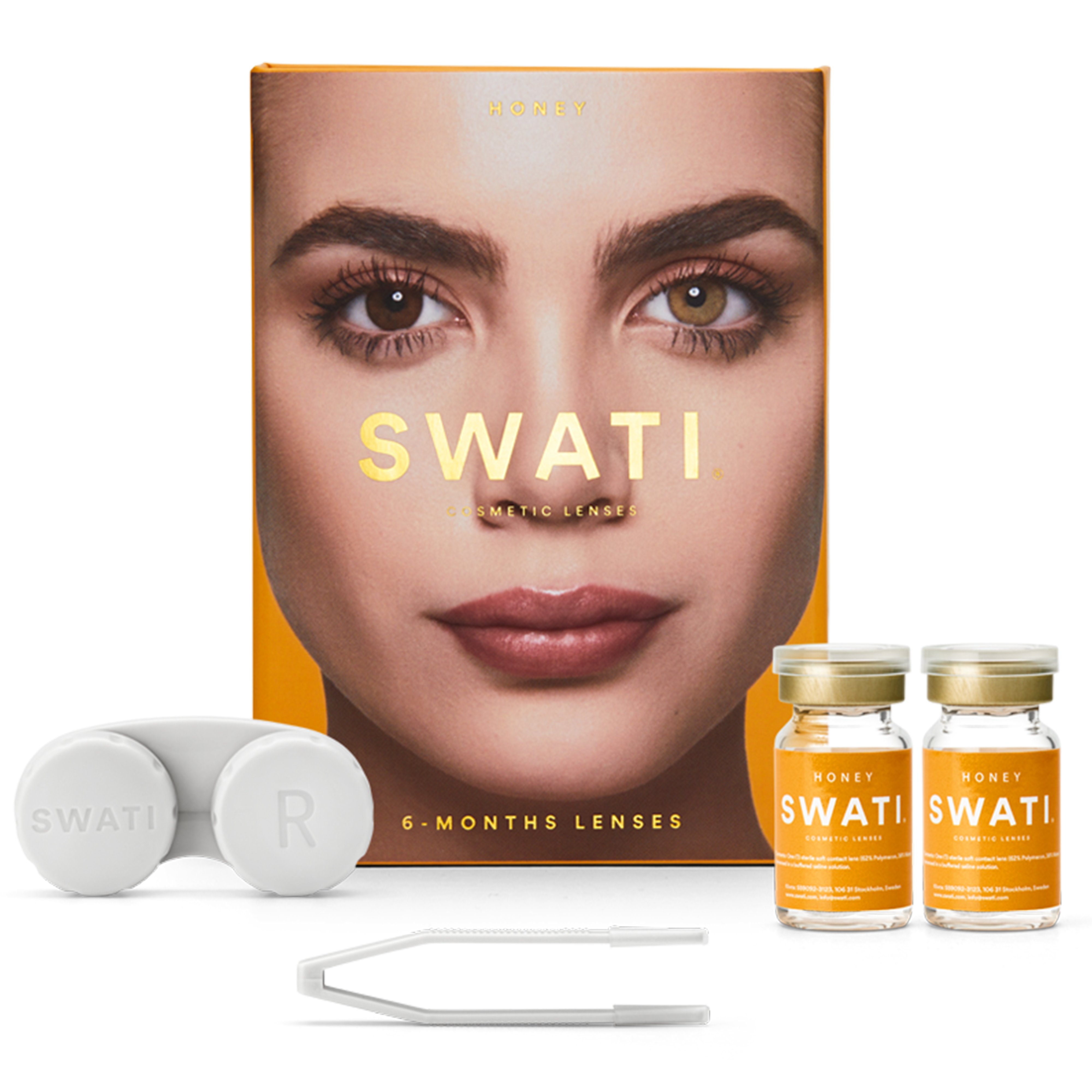 SWATI - Coloured Contact Lenses 6 Months - Honey