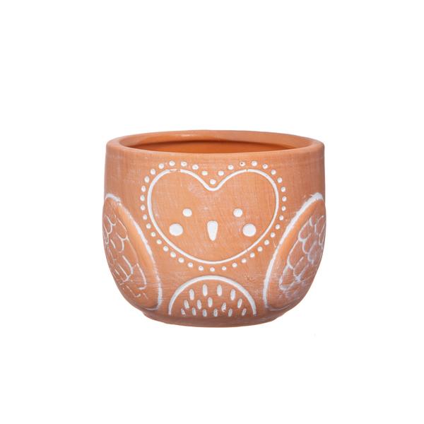 Mini Owl Terracotta Planter