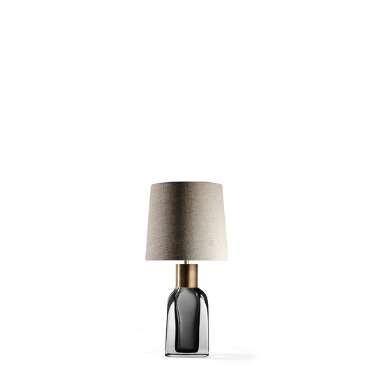 Porta Romana I Small Fitzgerald Charcoal With Antiqued Brass