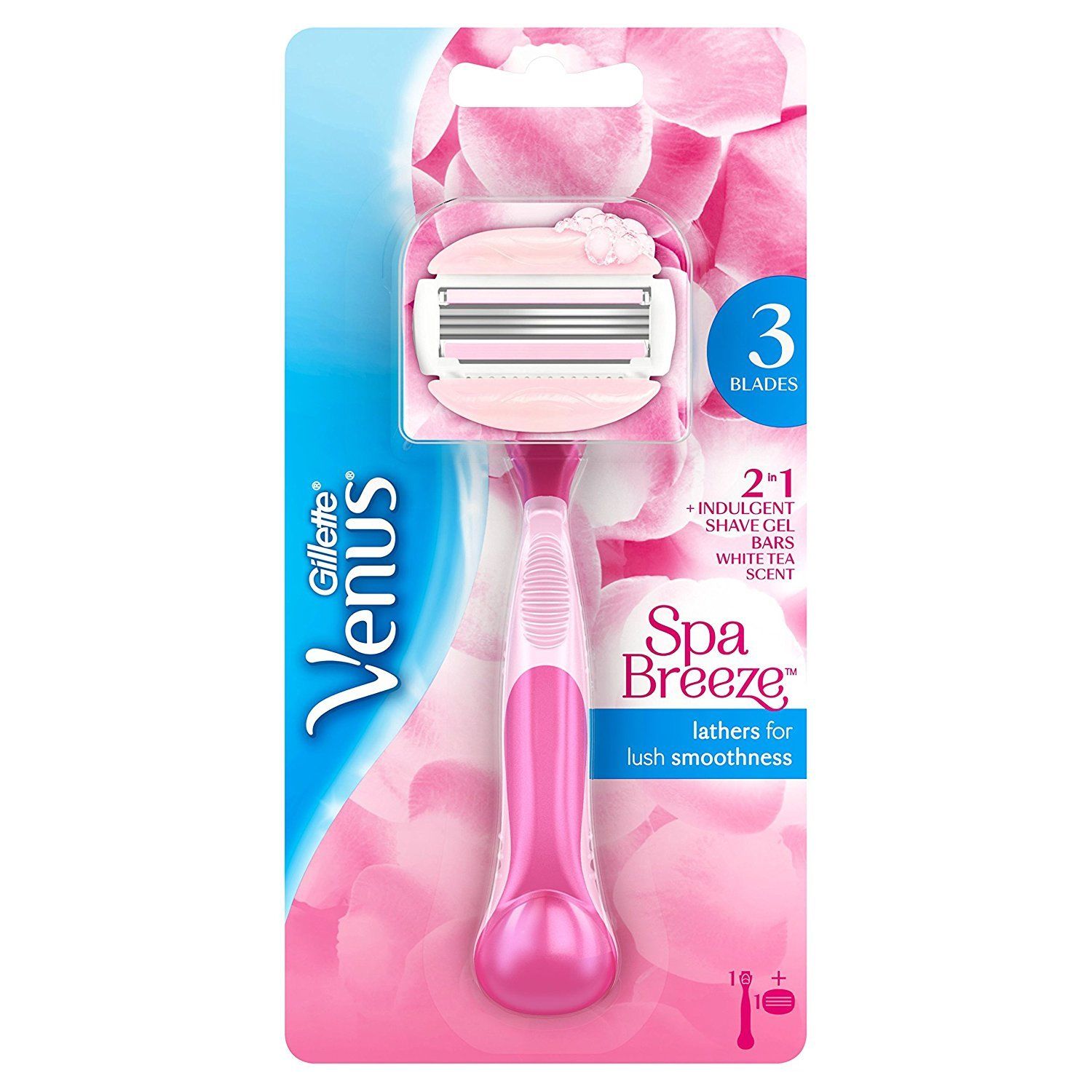 Gillette - Venus Spa Breeze Razor 1 Up + 3 Blades