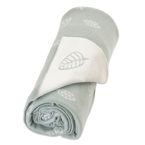 Vinter & Bloom - Nordic Leaf ECO Blanket - Mild Green