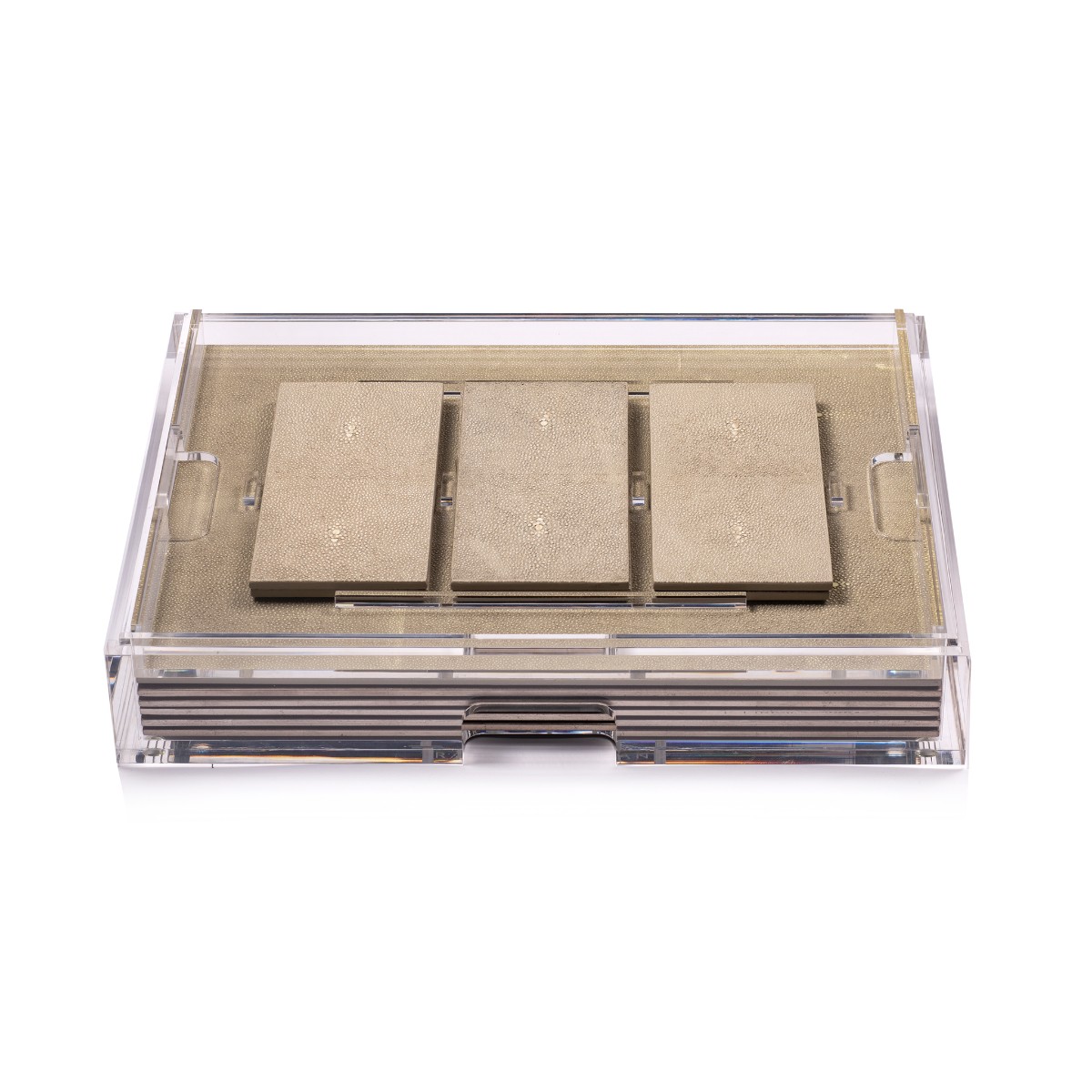 Posh Trading I Grand Matbox Clear I Shagreen Natural
