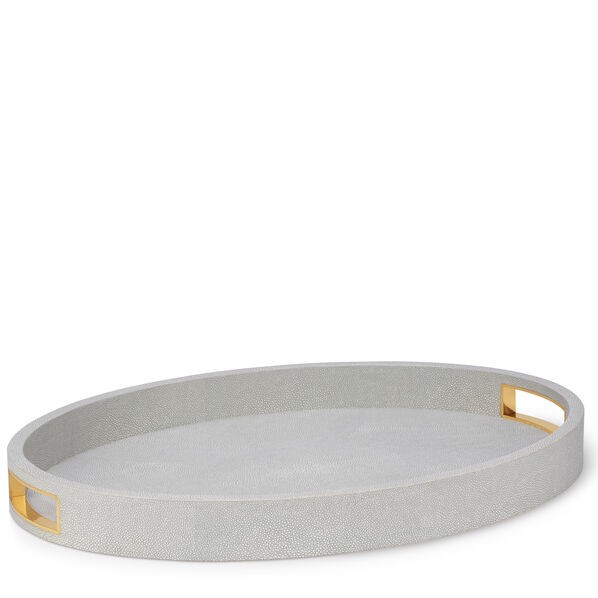 Aerin I Modern Shagreen Cocktail Tray