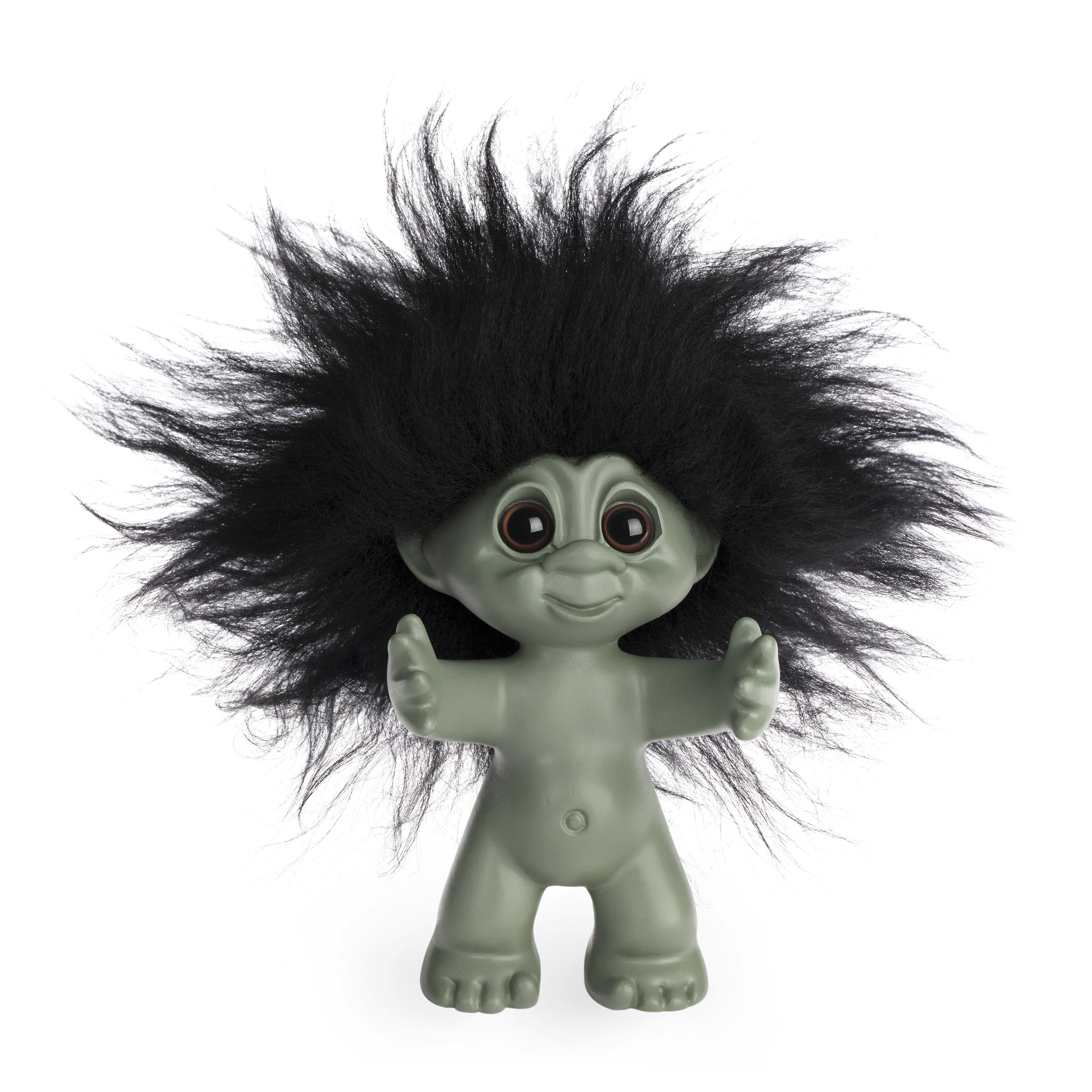 Good Luck Troll - Gjøl Trold 9 cm - Green/Black (93665)