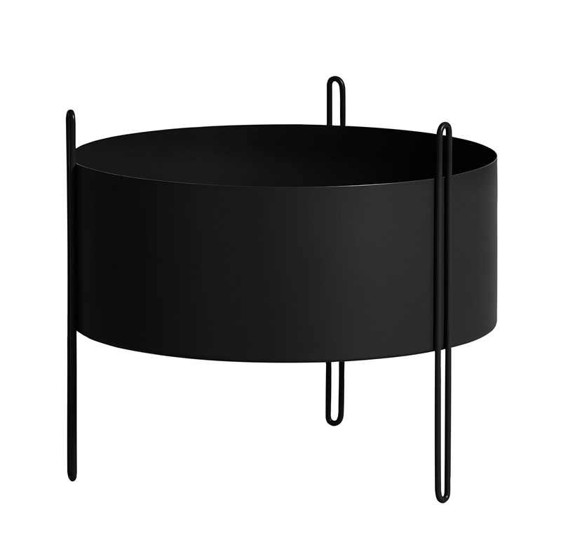 Woud - Pidestall Flowerpot Medium - Black (150204)