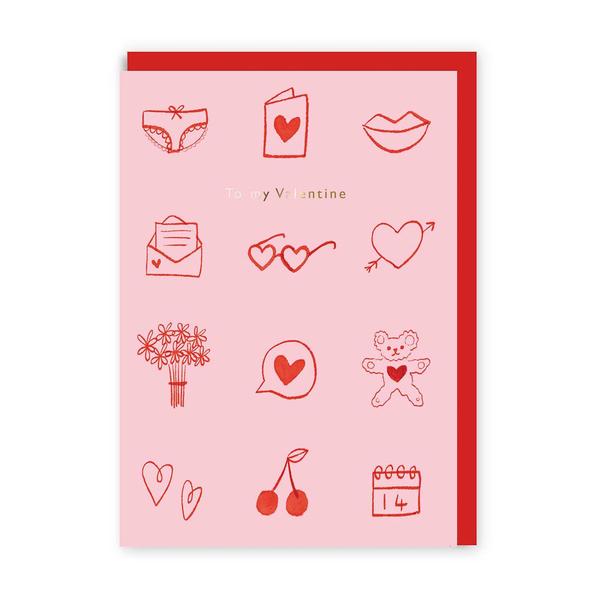 To My Valentine Greeting Card