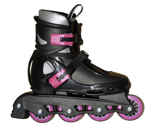 Roxa - Beetle Inliner Rollerblade - Black/Pink (size: 32-36 ) (1031ceriseM)