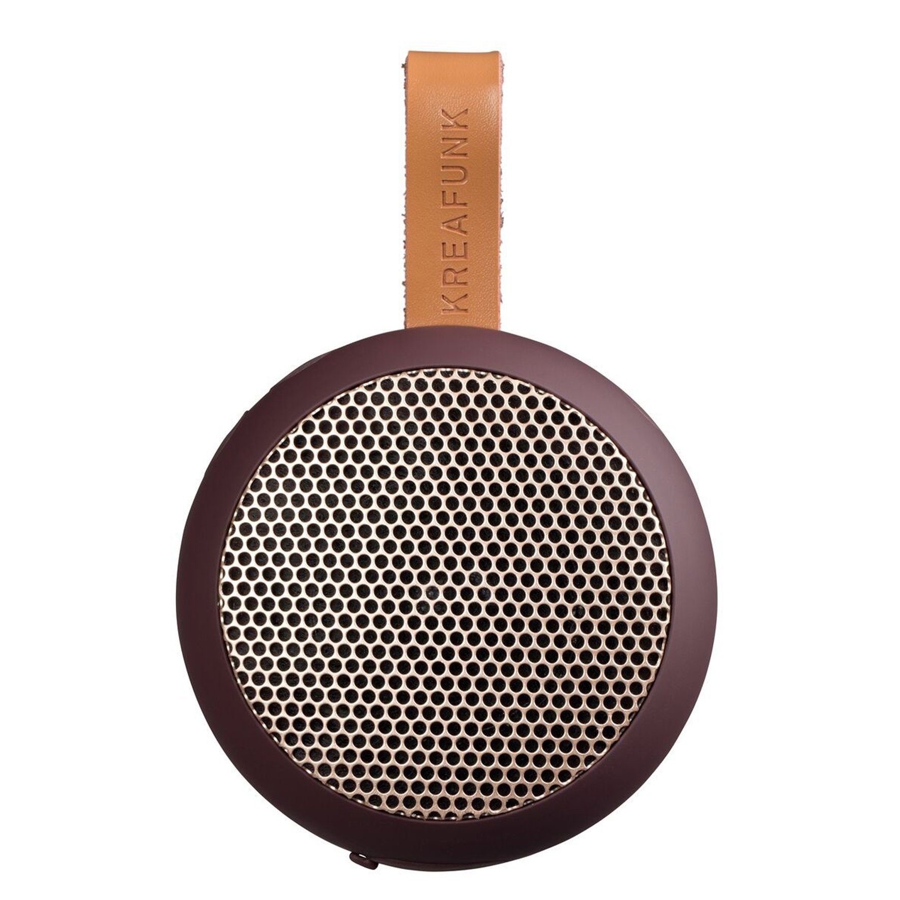 KreaFunk - aGO Bluetooth Speaker - Plum/Rose Gold Grill (Kfwt35)