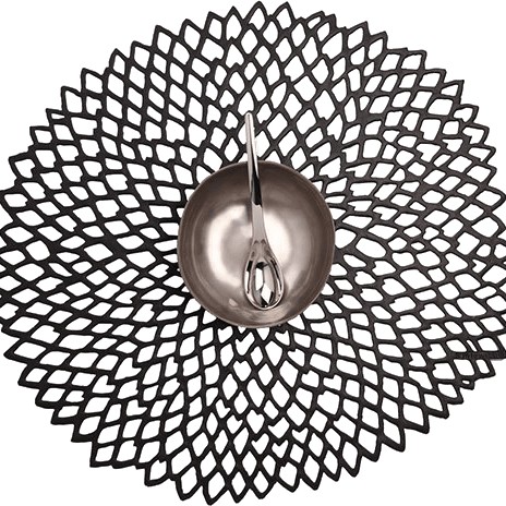 Chilewich I Dahlia Placemat I Black