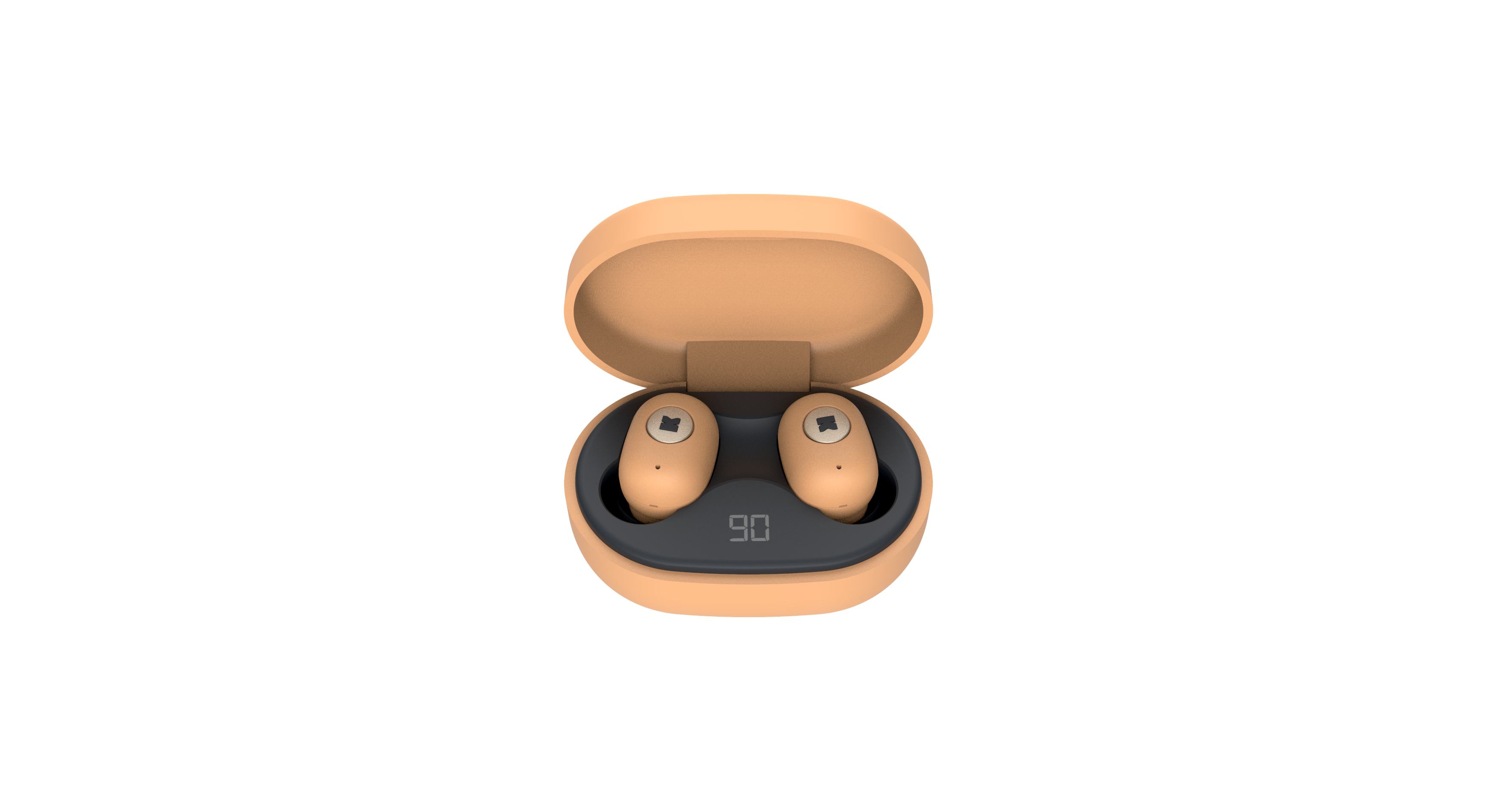 KreaFunk - aBEAN In-Ear Bluetooth Headphones - Sunny Orange (KFLP15)