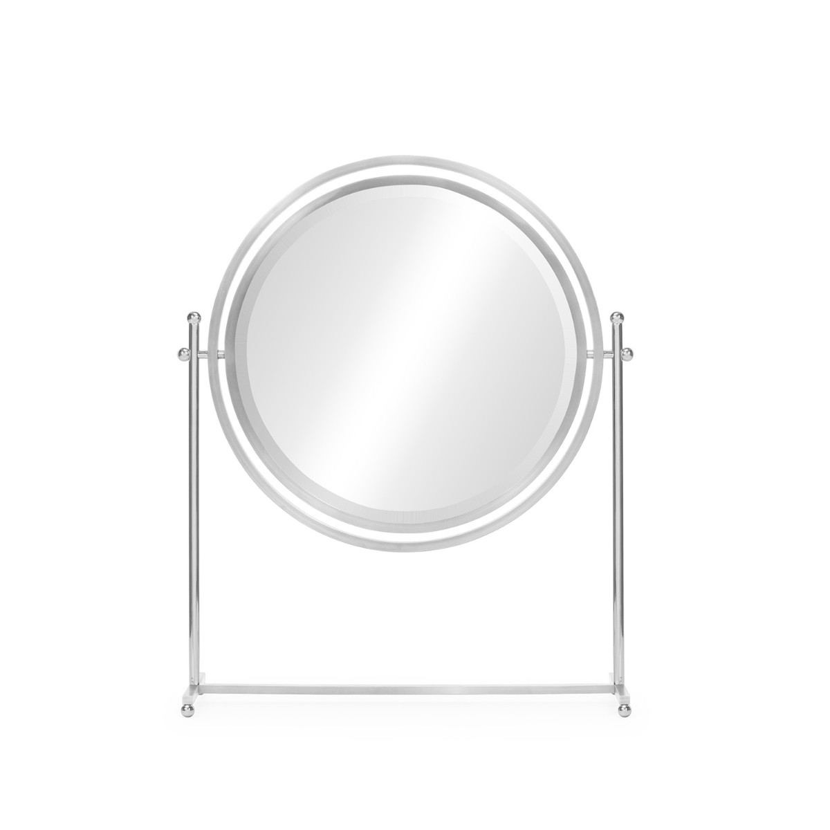 William Yeoward | Sandrine Round Tilt Dressing Mirror Nickel