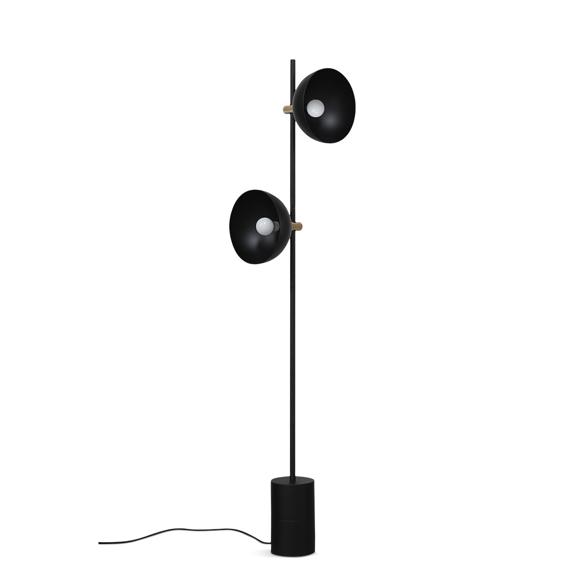 Handvark I Studio Floor Lamp Black with Brass