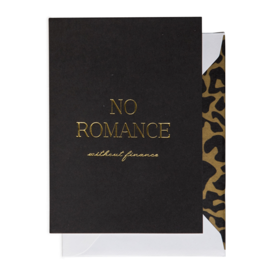 Cardsome | Cards - No Romance Without Finance