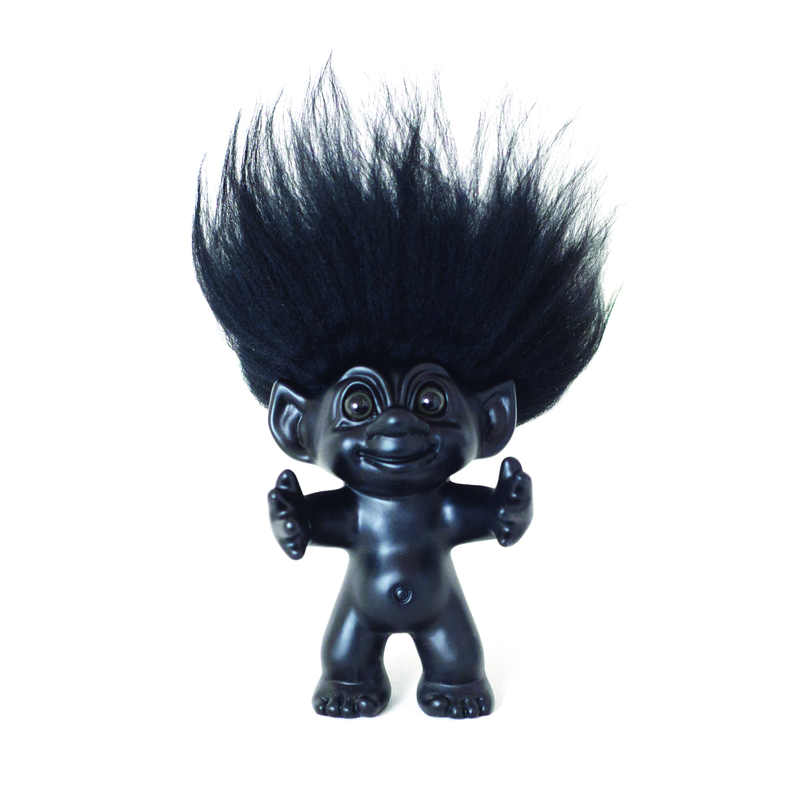 Good Luck Troll - Gjøl Trold 12 cm. - Black/Black (93024)