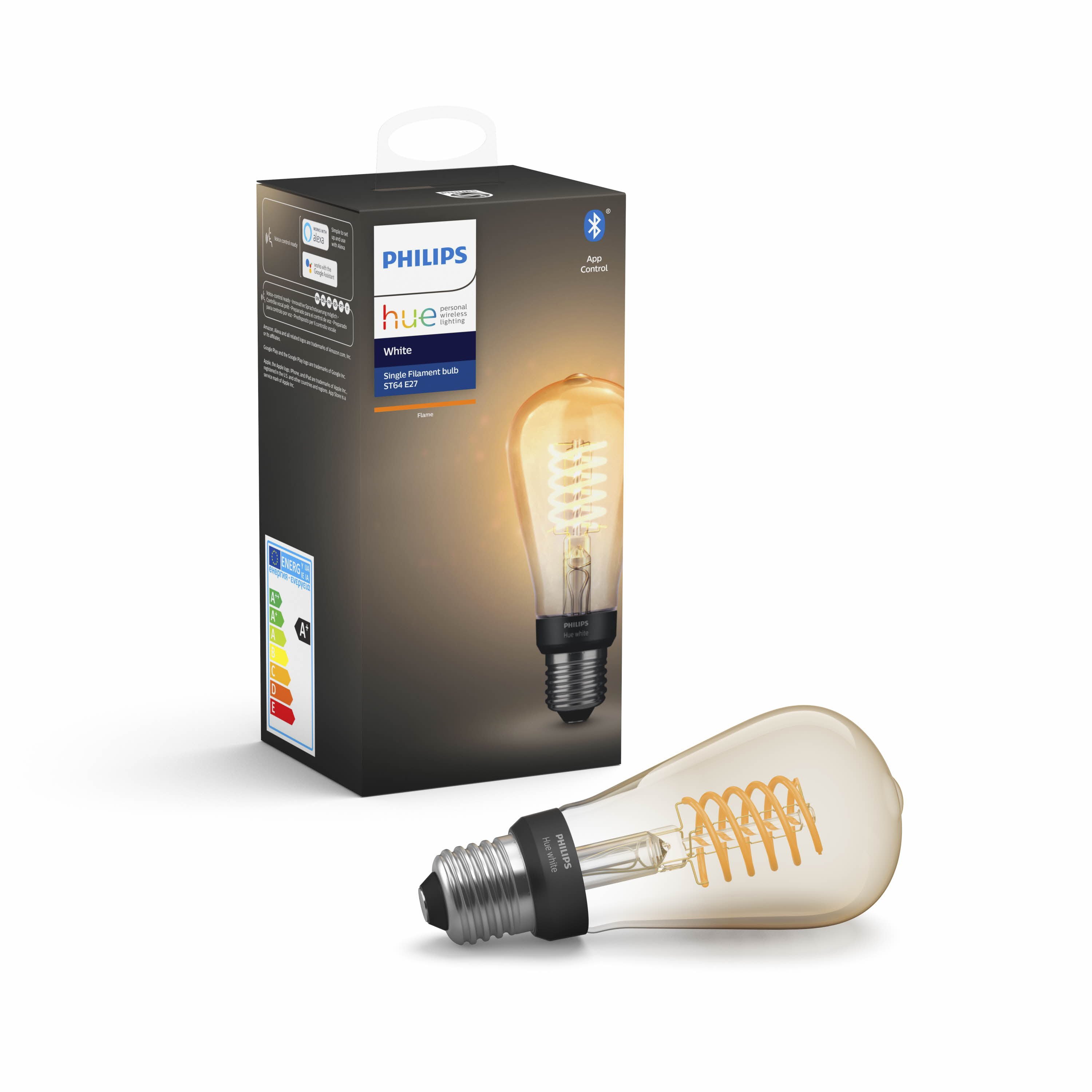 Philips Hue - E27 Filament ST64 - Warm White - Bluetooth