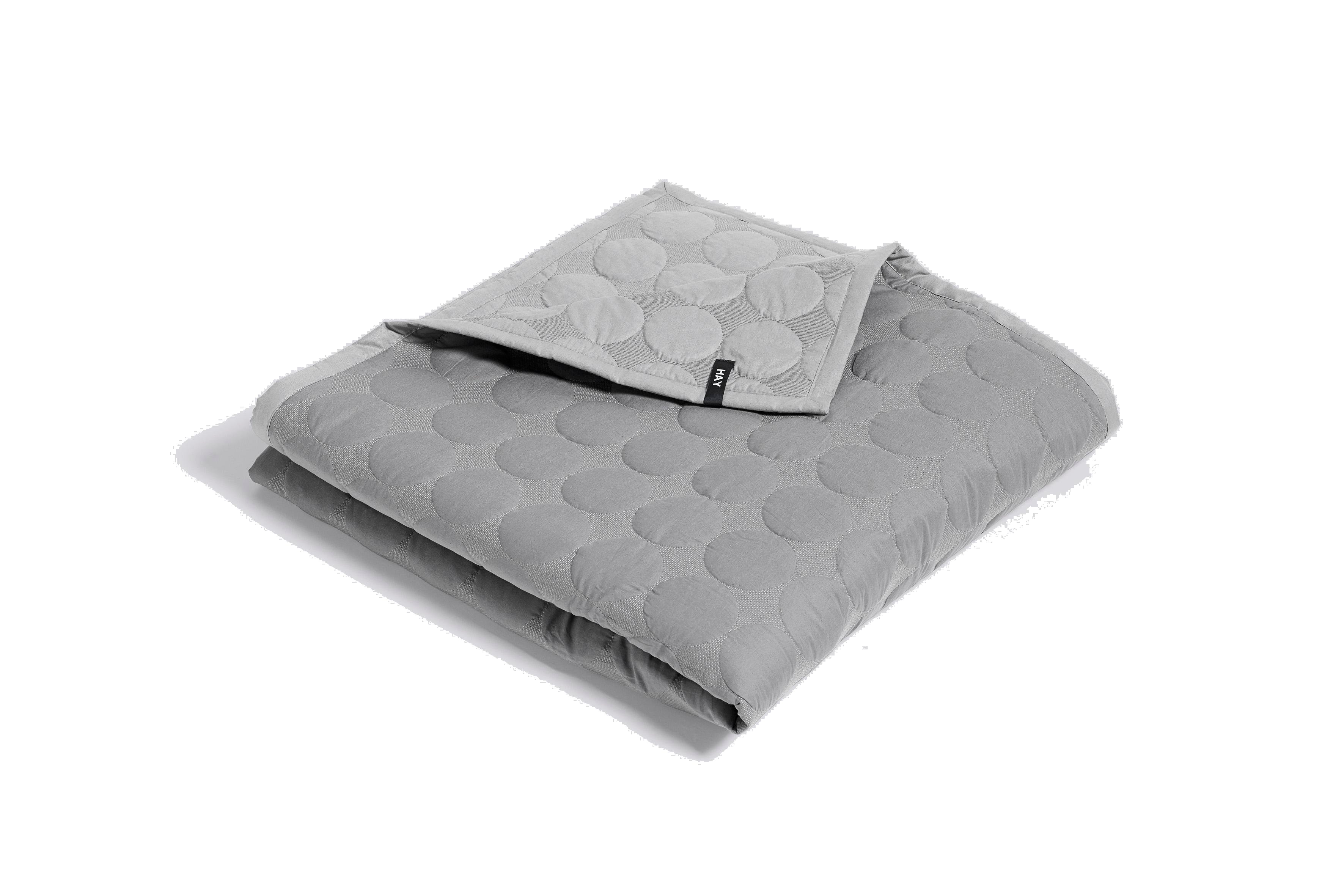 HAY - Mega Dot Quilt 195 x 245 cm - NEW Light Grey (505254)