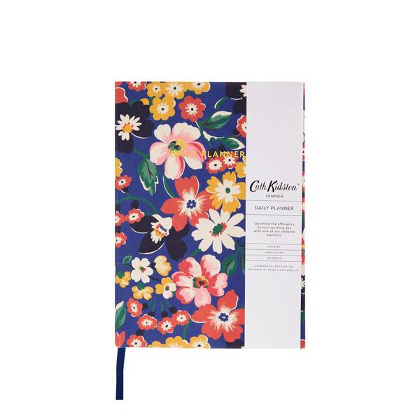 Autumn Blue Bright Floral Daily Planner