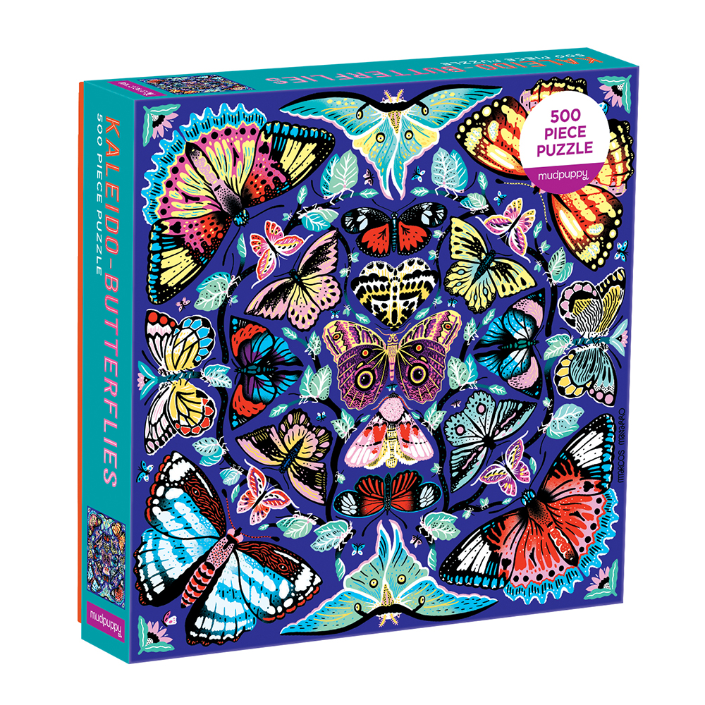 Mudpuppy - Puzzle 500 pcs - Kaleido-Butterflies (062345)