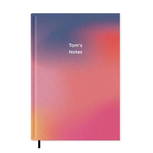 Pink Ombré Notebook A5 - Personalised